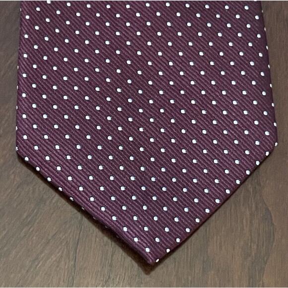 Creazioni Tucci Firenze Burgundy 100% Silk Men’s Neck Tie - Picture 1 of 9